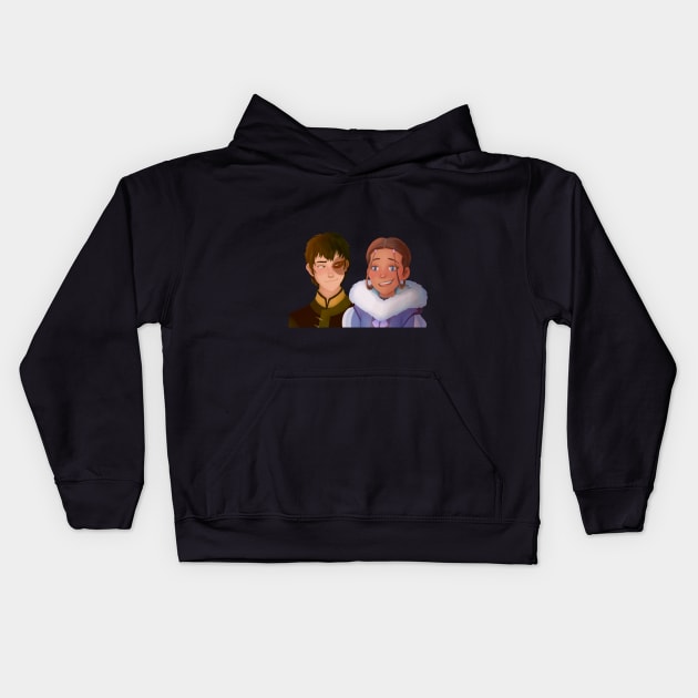 Zutara fanart Kids Hoodie by misswoodhouse